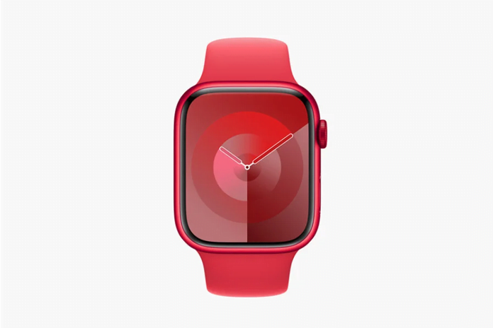 Entdecken Sie die Apple Watch Series 9 in leuchtendem (Product) Red Design, die nicht nur stilvoll ist, sondern auch einen guten Zweck unterstützt.