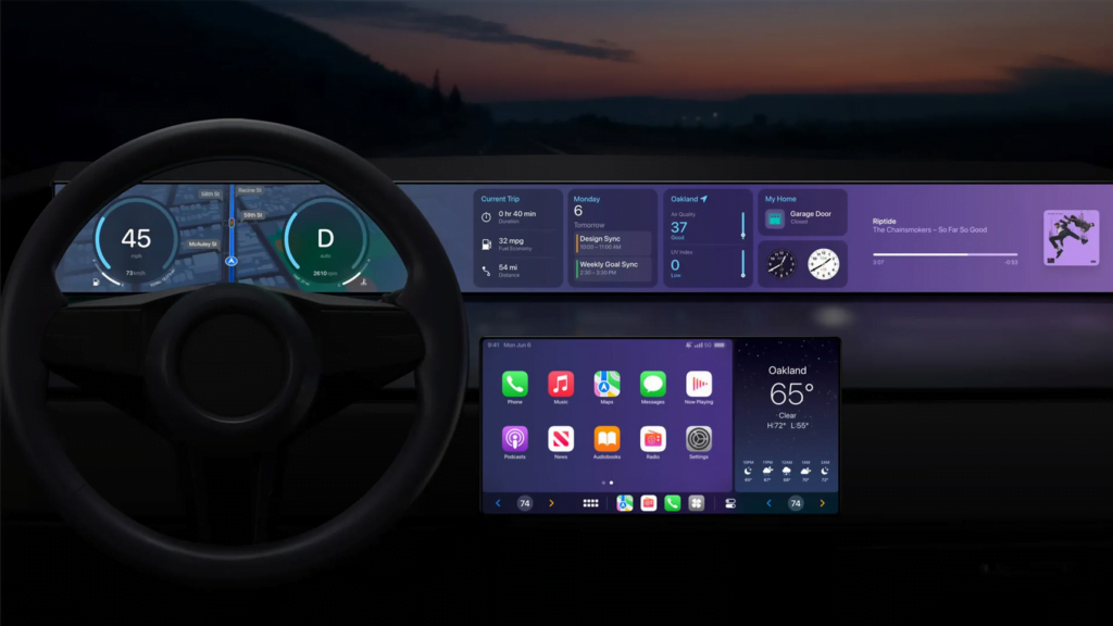 Entdecken Sie die revolutionäre "nächste Generation von CarPlay" von Apple mit einem vollständig überarbeiteten Design, tiefer Integration und umfassender Anpassung. Freuen Sie sich auf eine einheitliche Fahrzeugerfahrung.